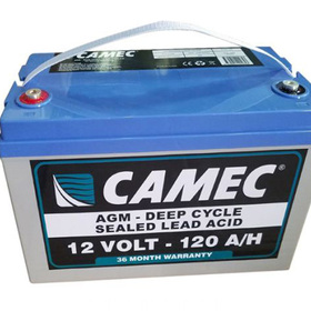 Camec - 120amp AGM Deep cycle Battery